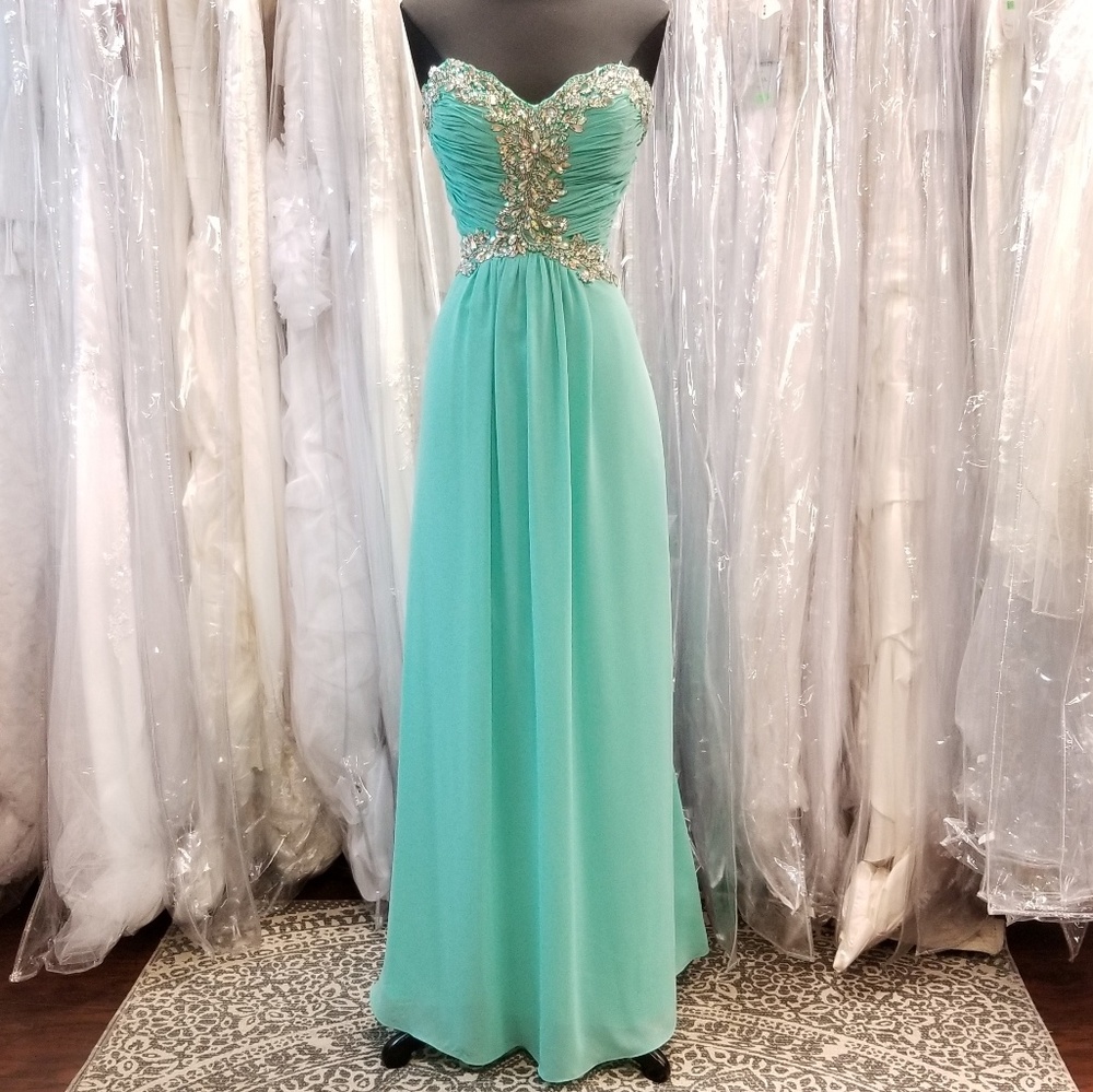 Sweetheart Mint Long Dress